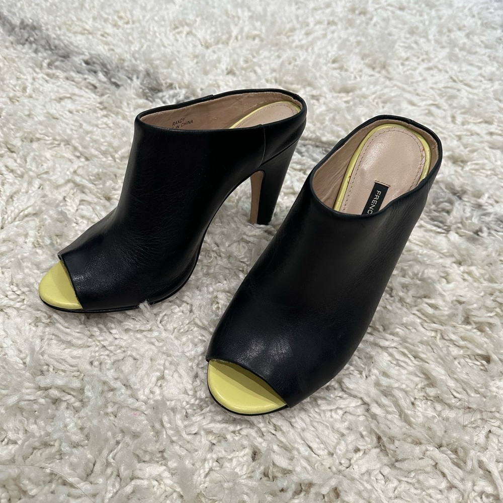 French Connection Randy Leather Mule. Size 37.5